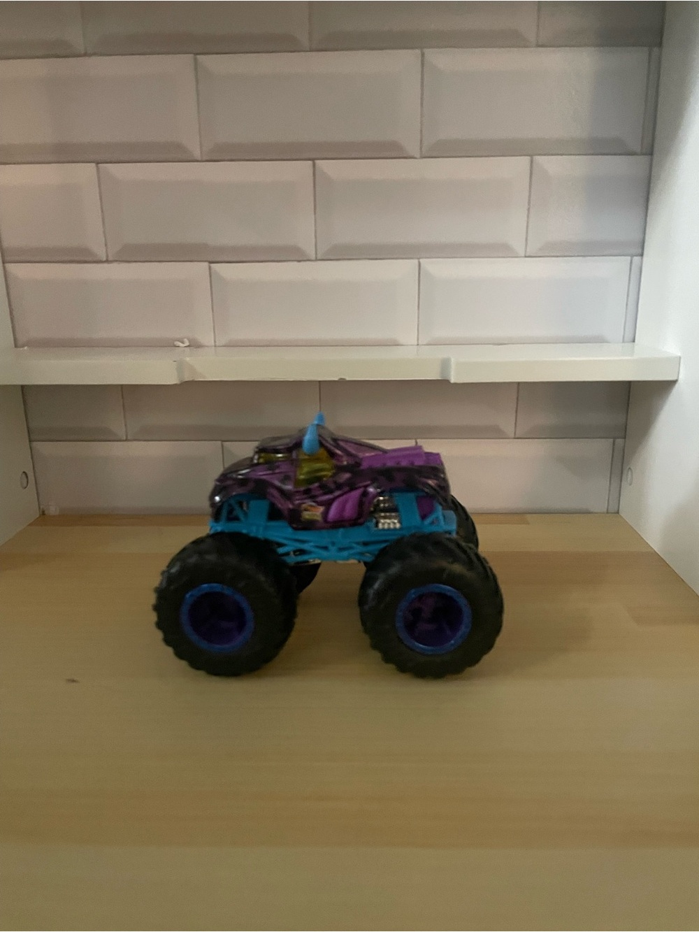 Purple & Blue Monster Truck Toy for Kids